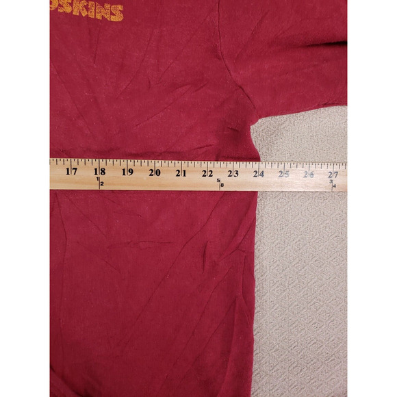 Washington Redskins Sweater Mens Large L Sweatshirt Full Zip Red Hoodie Fleece - Picture 10 of 15